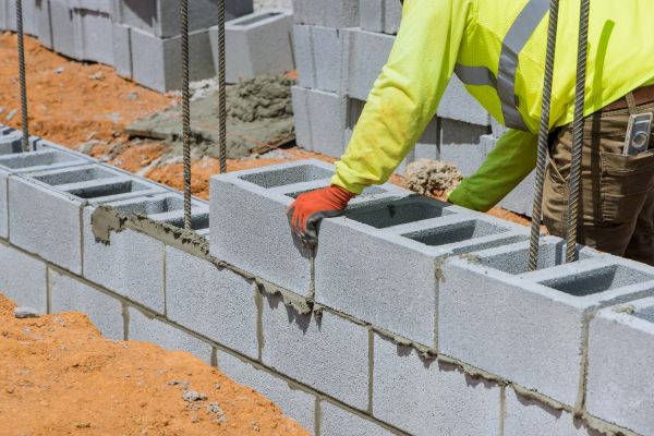 Concrete Blocks Installation in Brownsburg