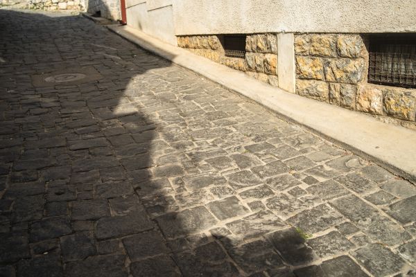 Stone Sidewalk Repair in Brownsburg