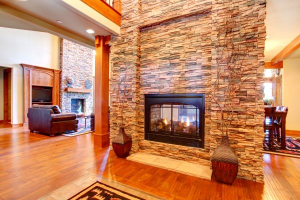 Stone Hearth Installation in Brownsburg