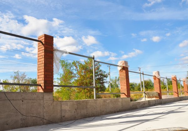 Brick Pillar Installation in Brownsburg